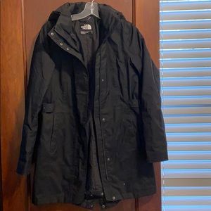 North Face Black Raincoat